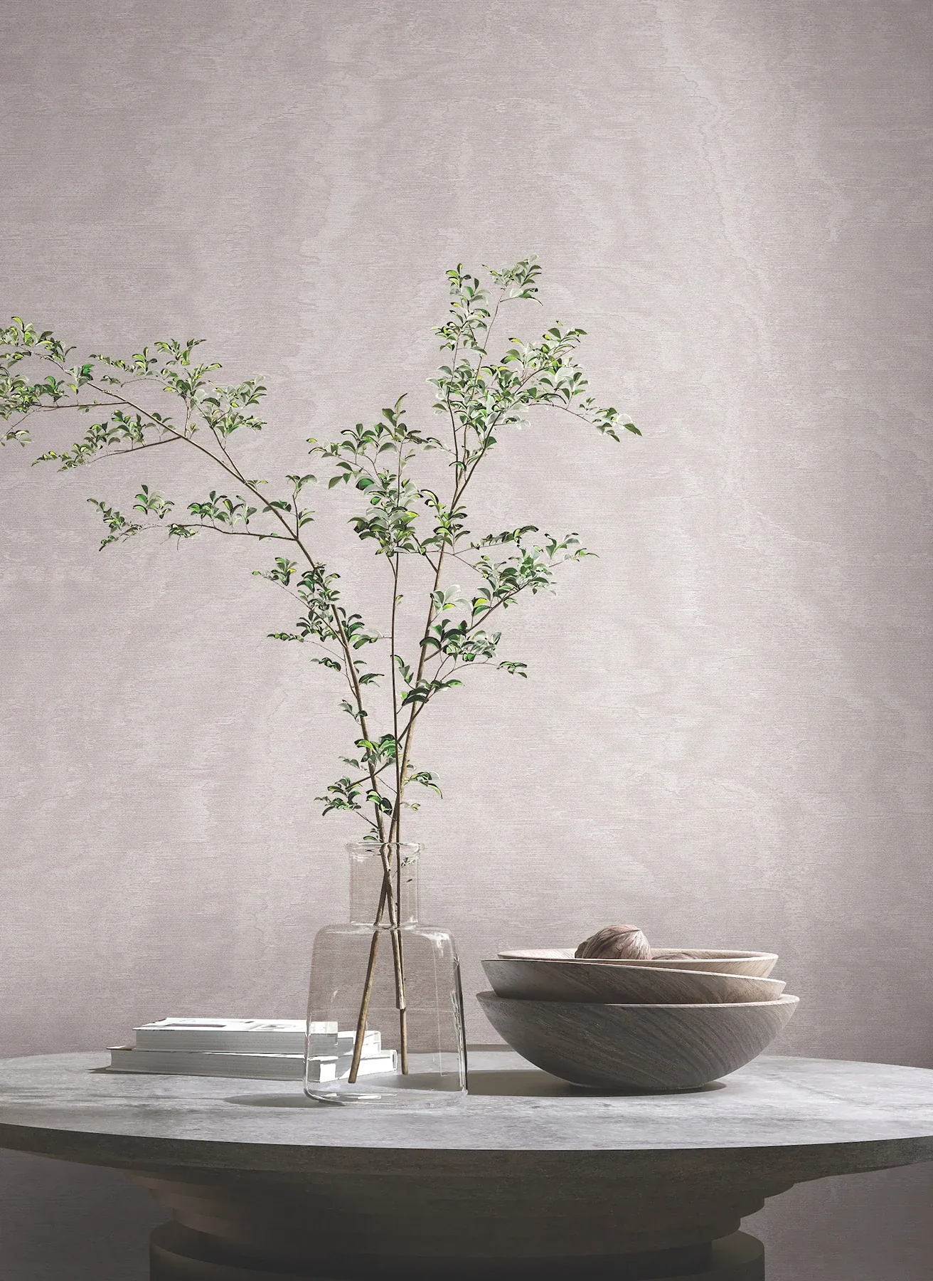 York Designer Series Shimmering Moire Dove Textured Wallpaper - SKU MA34920