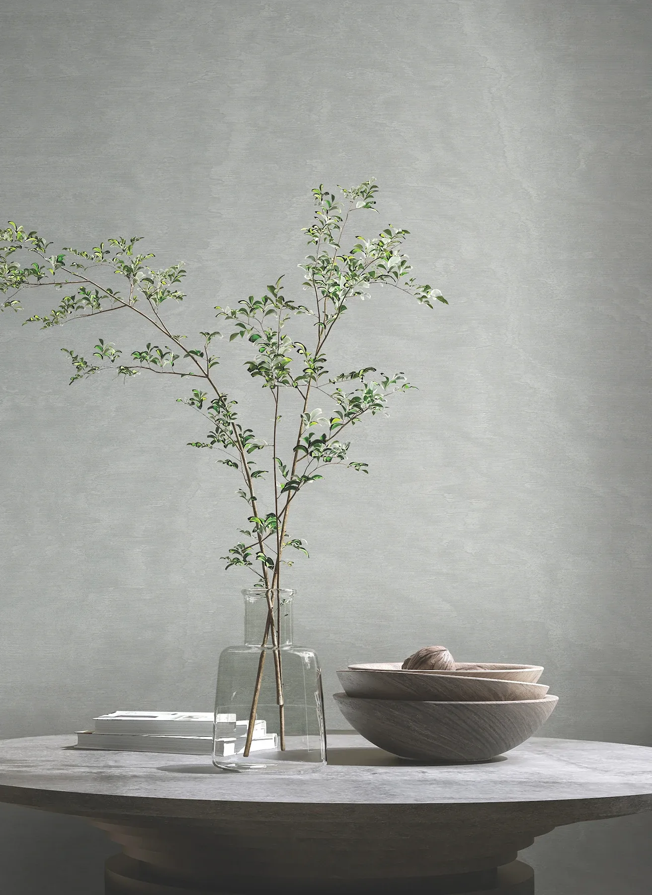 York Designer Series Shimmering Moire Silver Textured Wallpaper - SKU MA34923