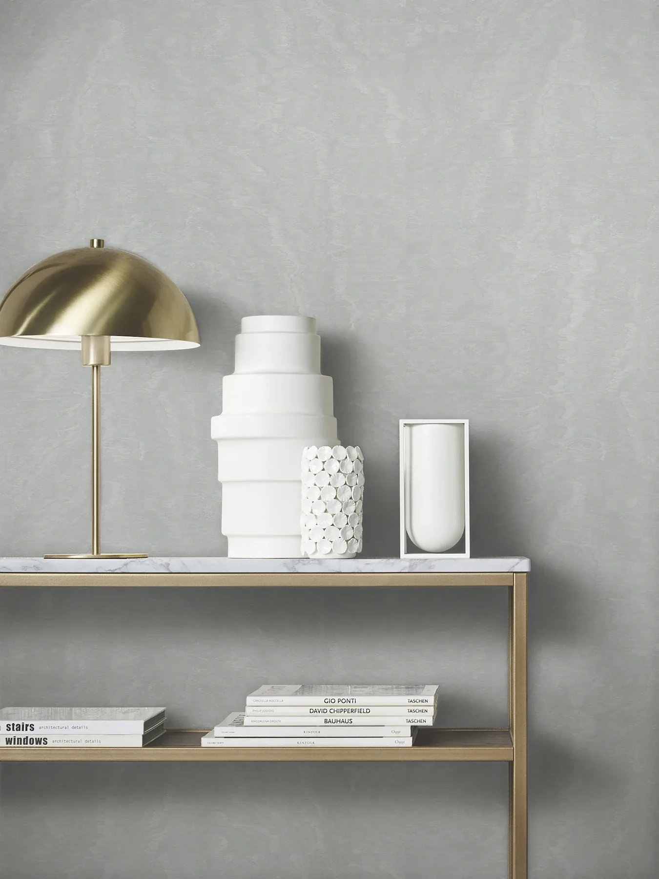 York Designer Series Shimmering Moire Silver Textured Wallpaper - SKU MA34923