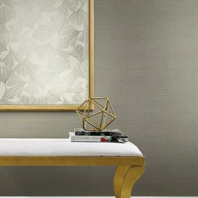 York Designer Series Shining Sisal Grasscloth White Wallpaper - SKU DD3732