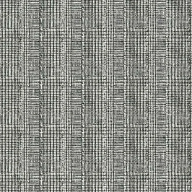 HO2170 | Shirting Plaid Black Wallpaper