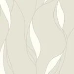 York Designer Series Society Hill Dove Abstract Leaf Wallpaper - SKU VR1550