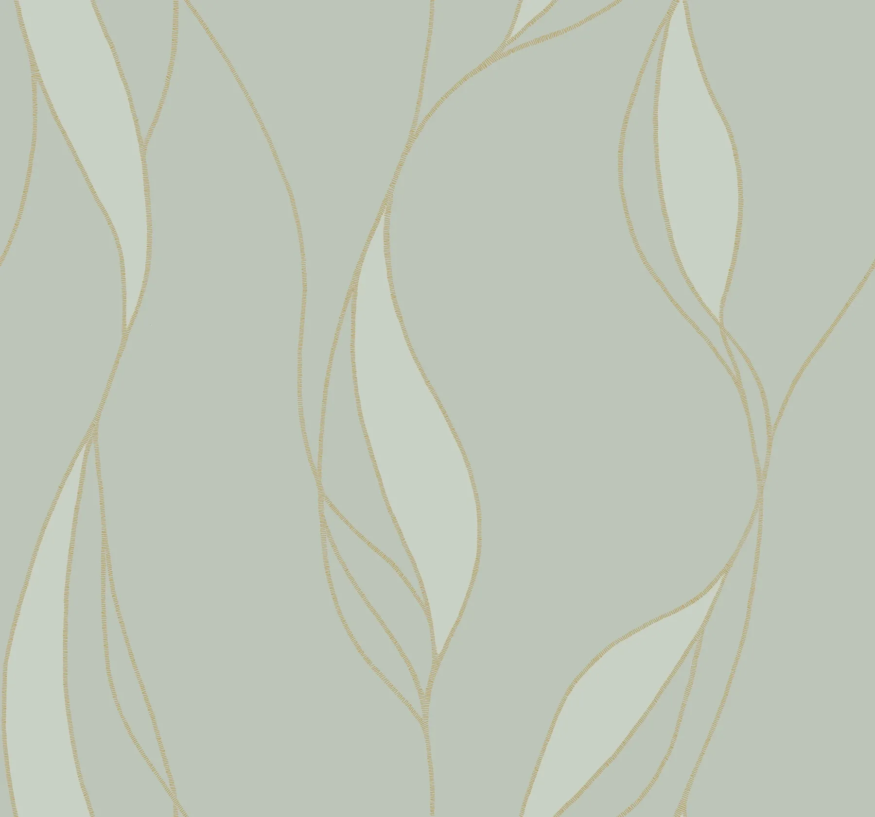 VR1547 | Society Hill Mint Abstract Leaf Wallpaper