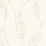 York Designer Series Society Hill White Abstract Leaf Wallpaper - SKU VR1546