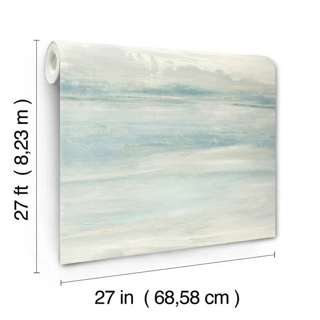 York Designer Series Soothing Mists Scenic Blue Wallpaper - SKU SO2434