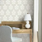 York Designer Series Souci Beige Marigolds Wallpaper | Wallpaper Twins York Designer Series Souci Beige Marigolds Wallpaper - SKU VP1433