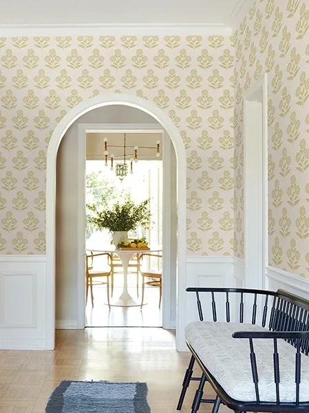 York Designer Series Souci Butter Marigolds Wallpaper | Wallpaper Twins York Designer Series Souci Butter Marigolds Wallpaper - SKU VP1432