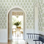 York Designer Series Souci Green Marigolds Wallpaper | Wallpaper Twins York Designer Series Souci Green Marigolds Wallpaper - SKU VP1436