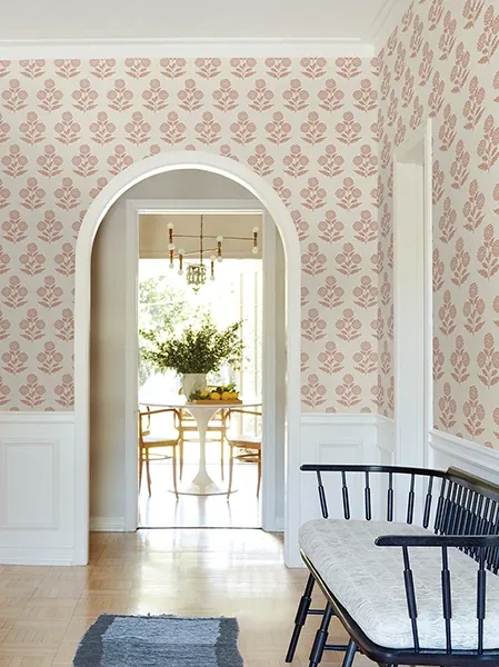York Designer Series Souci Rose Marigolds Wallpaper - SKU VP1434
