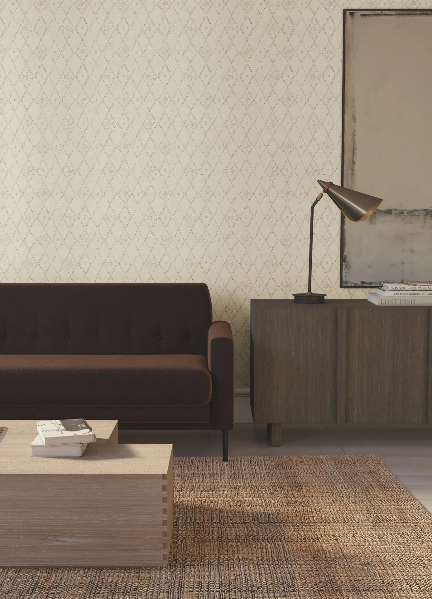 York Designer Series Souk Diamonds Gold Wallpaper - SKU LM5315