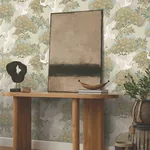 York Designer Series Sprig & Heron Beige Wallpaper | Wallpaper Twins York Designer Series Sprig & Heron Beige Wallpaper - SKU ZA8009