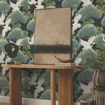 York Designer Series Sprig & Heron Black Wallpaper | Wallpaper Twins York Designer Series Sprig & Heron Black Wallpaper - SKU AF6593