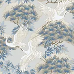 York Designer Series Sprig & Heron Light Blue Wallpaper | Wallpaper Twins York Designer Series Sprig & Heron Light Blue Wallpaper - SKU AF6591