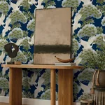 York Designer Series Sprig & Heron Navy Wallpaper | Wallpaper Twins York Designer Series Sprig & Heron Navy Wallpaper - SKU ZA8007