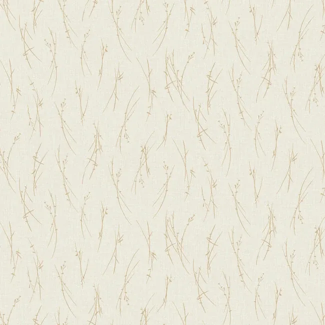 York Designer Series Sprigs Cream & Gold Wallpaper - SKU MD7192