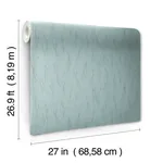 York Designer Series Sprigs Smokey Blue & Silver Wallpaper - SKU MD7193
