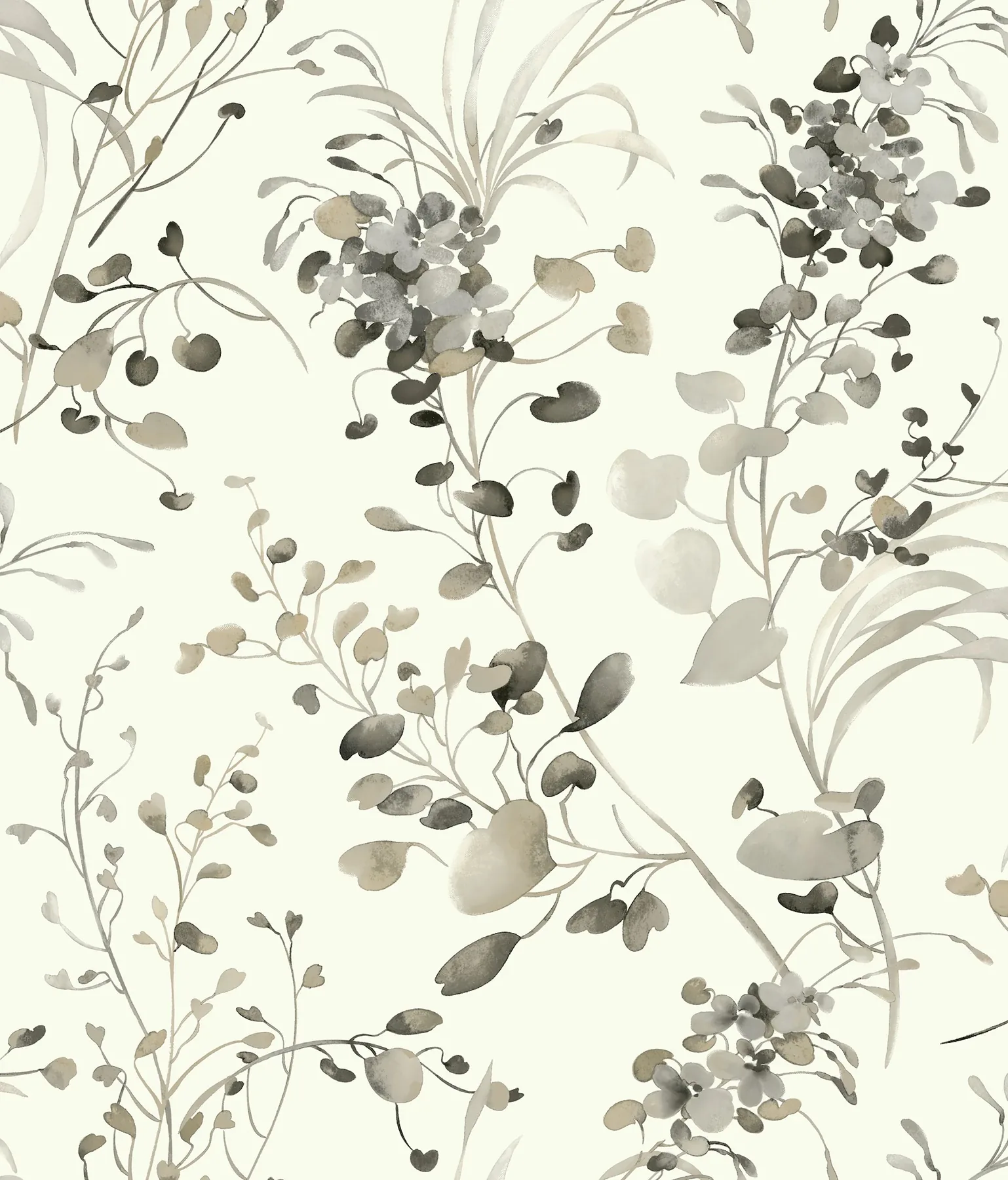 York Designer Series Spring Whispers Charcoal Wallpaper - SKU DF3342