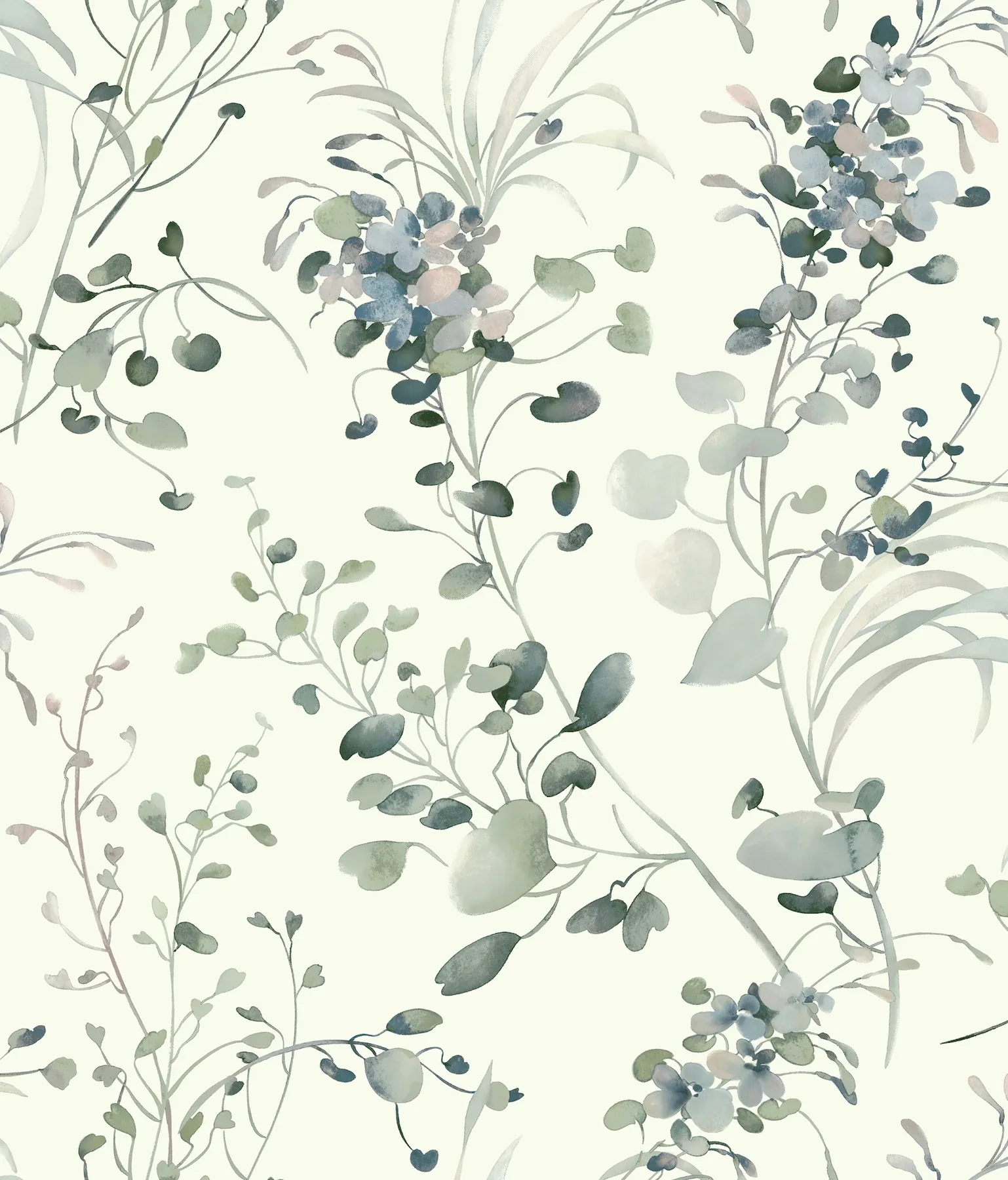 DF3341 | Spring Whispers Jade Wallpaper