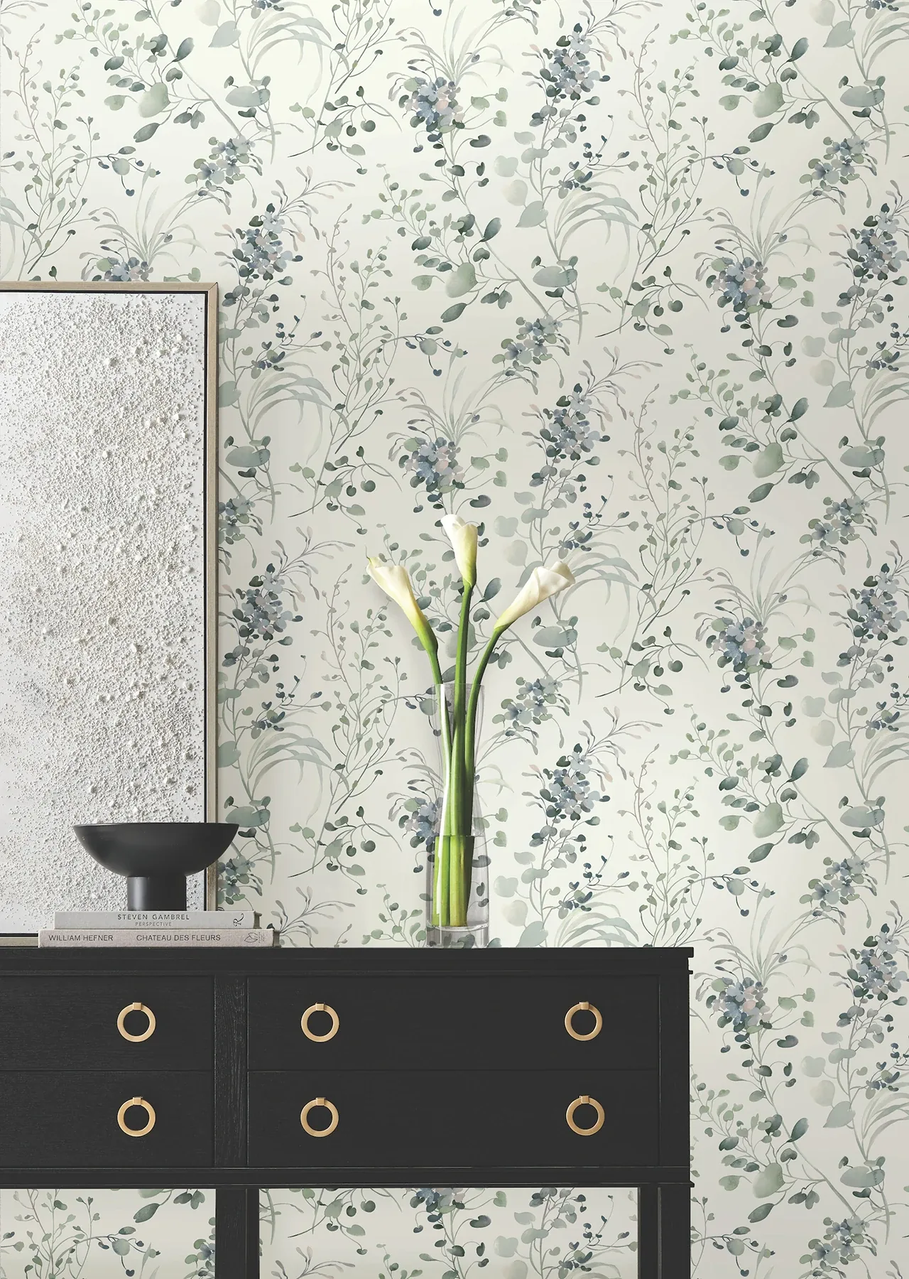 York Designer Series Spring Whispers Jade Wallpaper - SKU DF3341