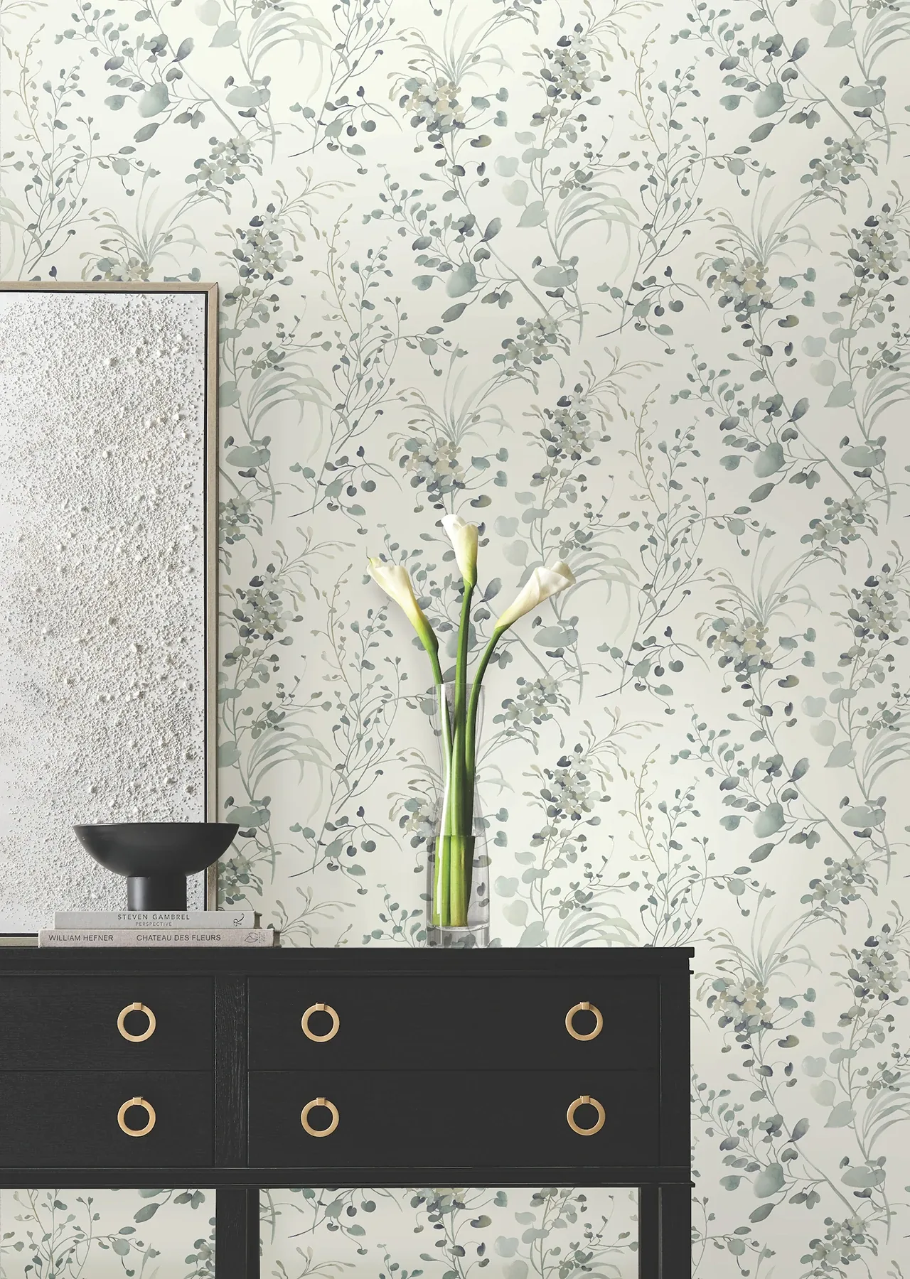 York Designer Series Spring Whispers Moss Wallpaper - SKU DF3344