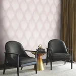 York Designer Series Starfall Mauve Metallic Ikat Wallpaper - SKU MA35802