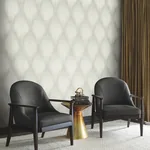 York Designer Series Starfall Sage Metallic Ikat Wallpaper - SKU MA35803