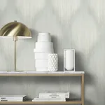 York Designer Series Starfall Sage Metallic Ikat Wallpaper - SKU MA35803