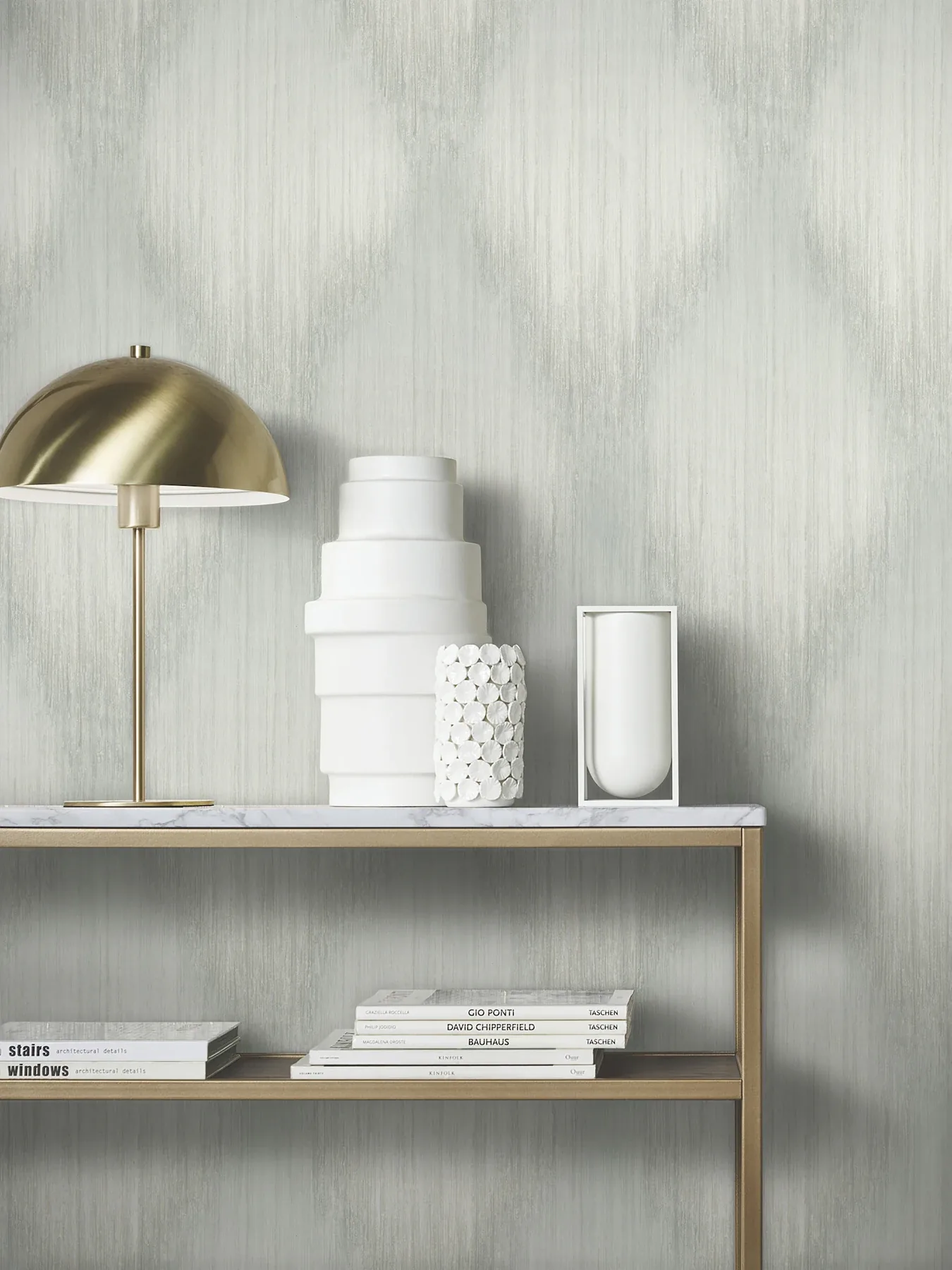 York Designer Series Starfall Sage Metallic Ikat Wallpaper - SKU MA35803
