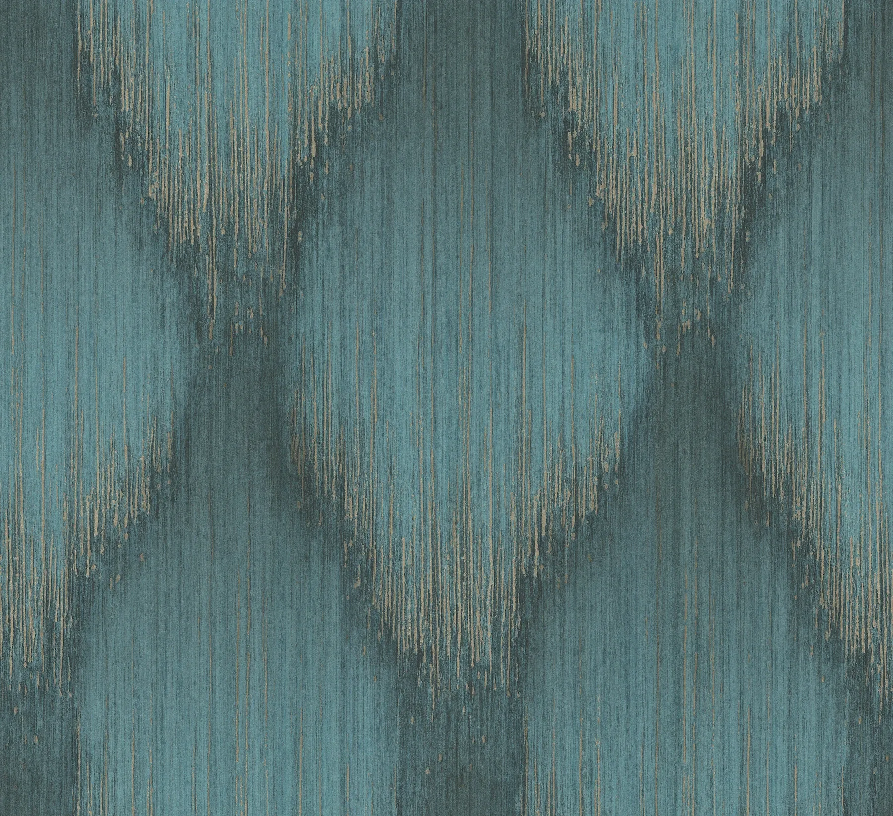 MA35806 | Starfall Teal Metallic Ikat Wallpaper