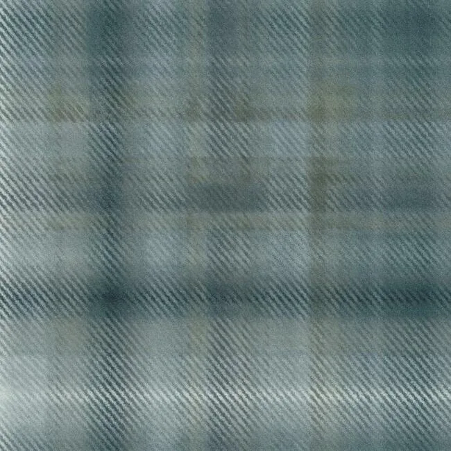 HO2158 | Sterling Plaid Blue Wallpaper