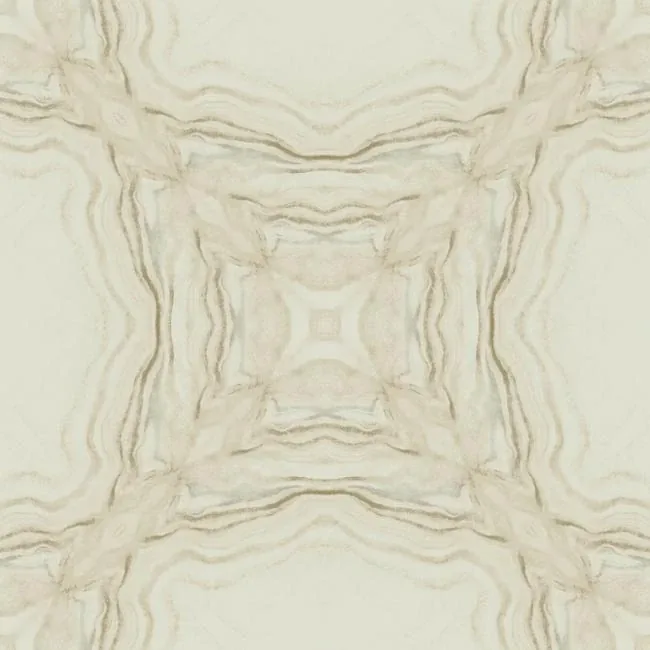 York Designer Series Stone Kaleidoscope Beige Metallic Wallpaper - SKU Y6230602