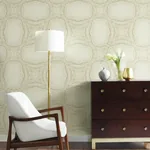York Designer Series Stone Kaleidoscope Beige Metallic Wallpaper - SKU Y6230602
