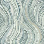 York Designer Series Streaming Cheetah Blue Wallpaper - SKU HO2173