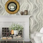 York Designer Series Streaming Cheetah Grey Wallpaper - SKU HO2172