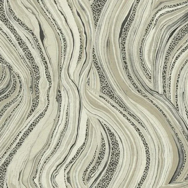 York Designer Series Streaming Cheetah Linen Wallpaper - SKU HO2171