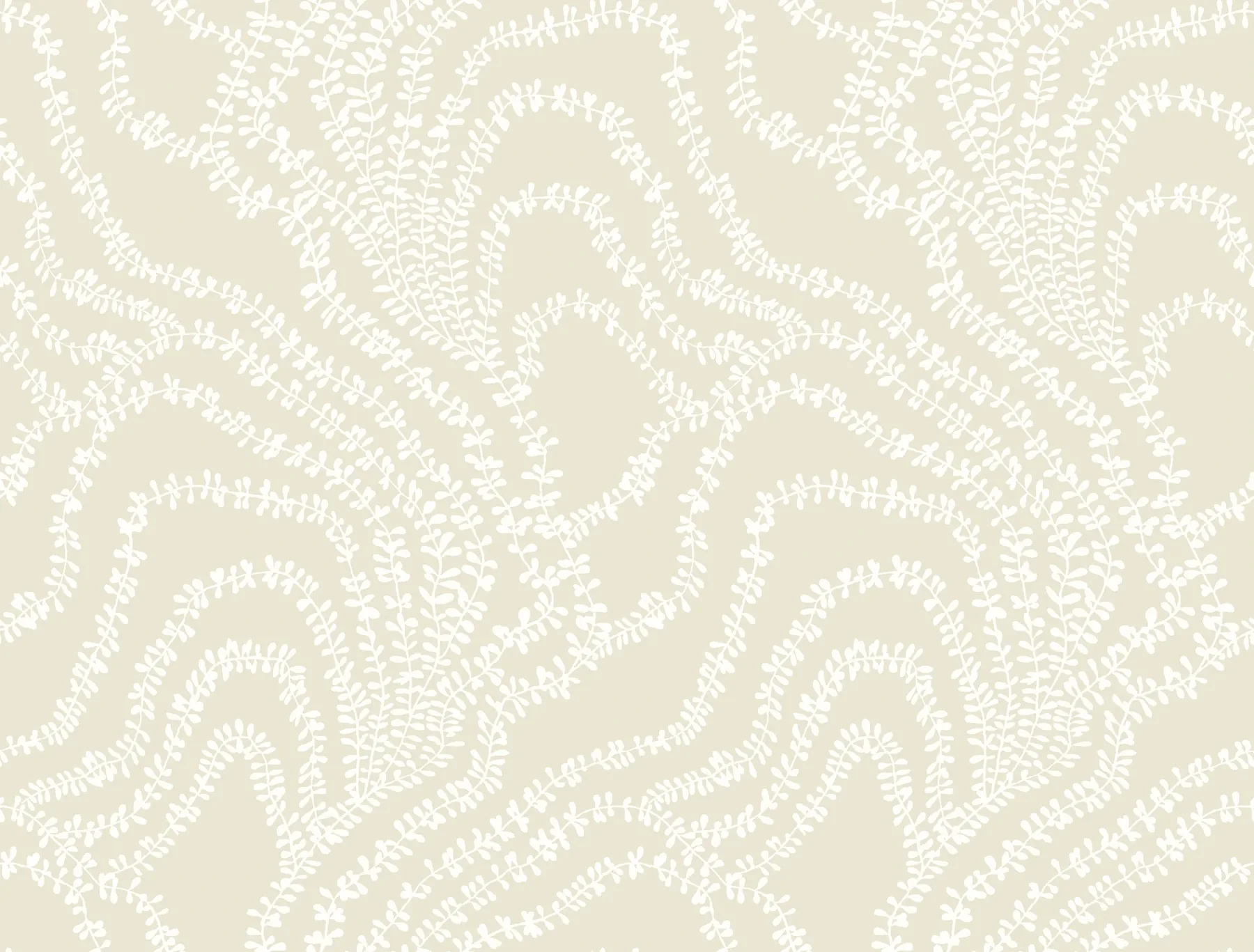 VR1518 | String of Pearls Beige Vine Wallpaper