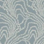 York Designer Series String of Pearls Denim Vine Wallpaper - SKU VR1516