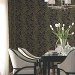York Designer Series String of Pearls Gold Vine Wallpaper - SKU VR1517
