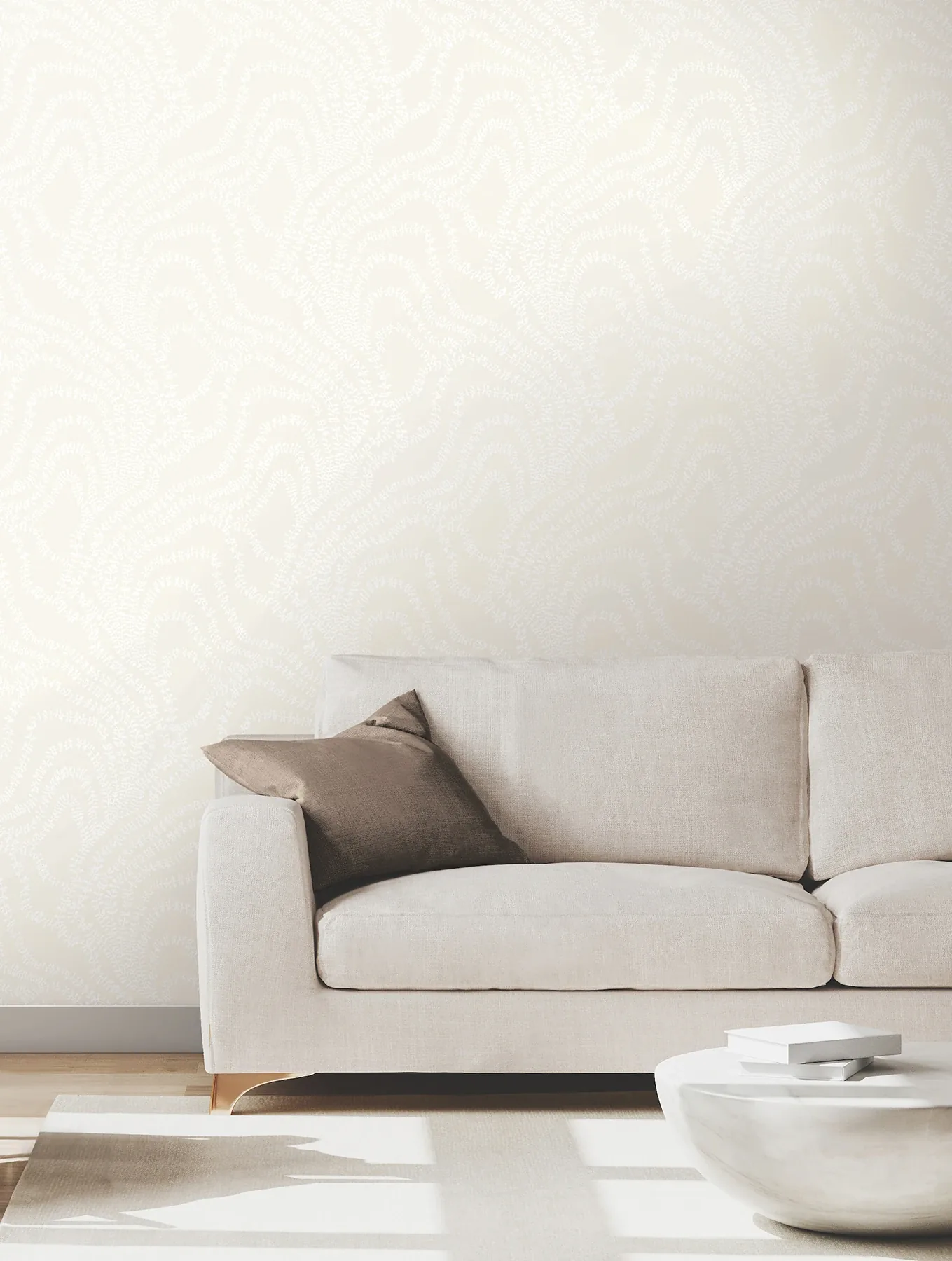 York Designer Series String of Pearls Pearl Vine Wallpaper - SKU VR1514
