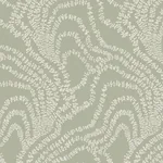 York Designer Series String of Pearls Sage Vine Wallpaper - SKU VR1513