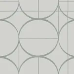 York Designer Series Sun Circles Fog & Silver Wallpaper - SKU MD7205
