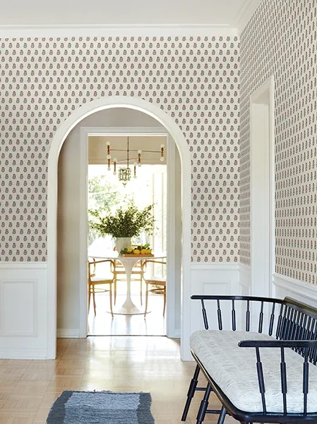 York Designer Series Sylvie Ruby Floral Wallpaper - SKU VP1381