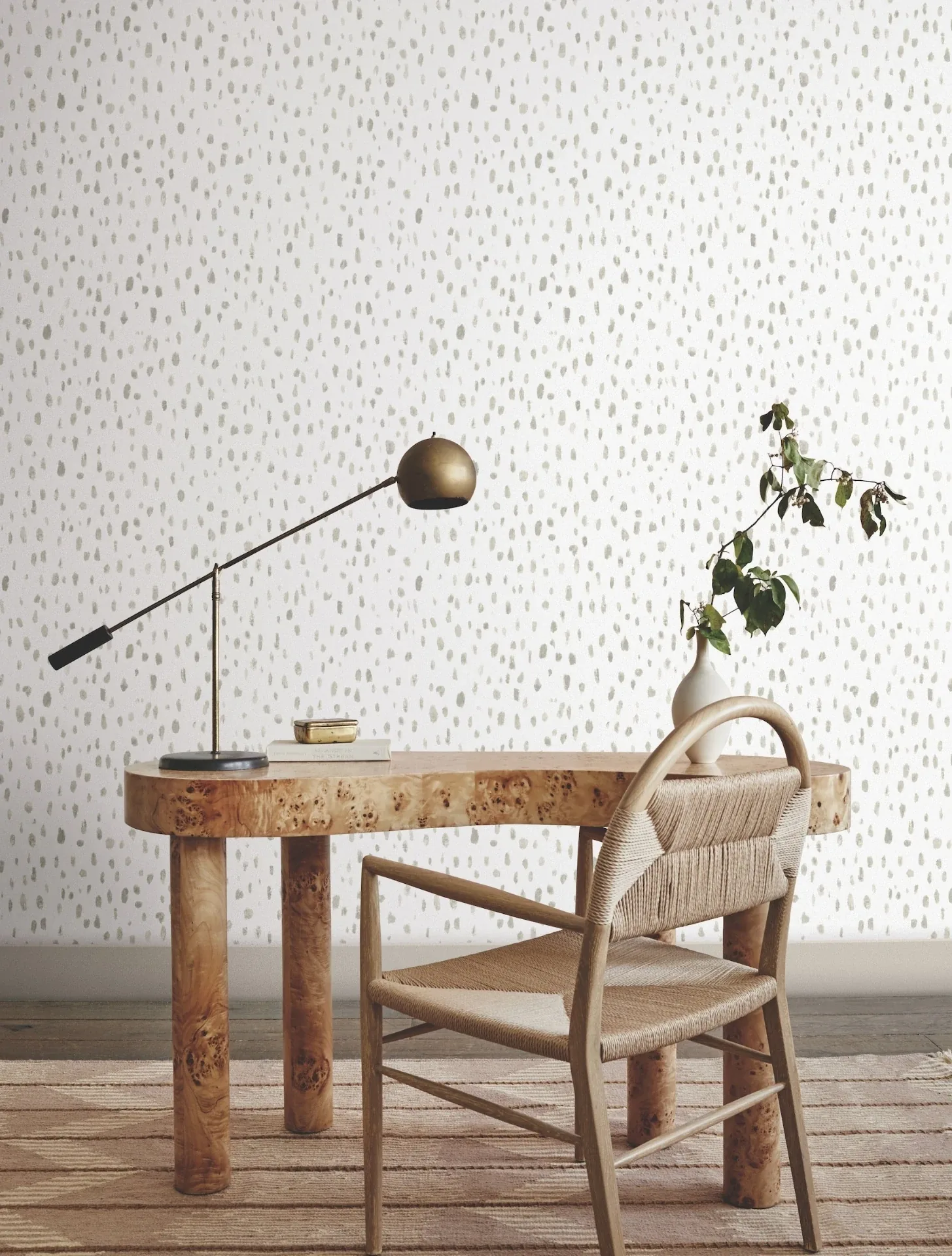 York Designer Series Tachette Taupe Wallpaper - SKU LM5423