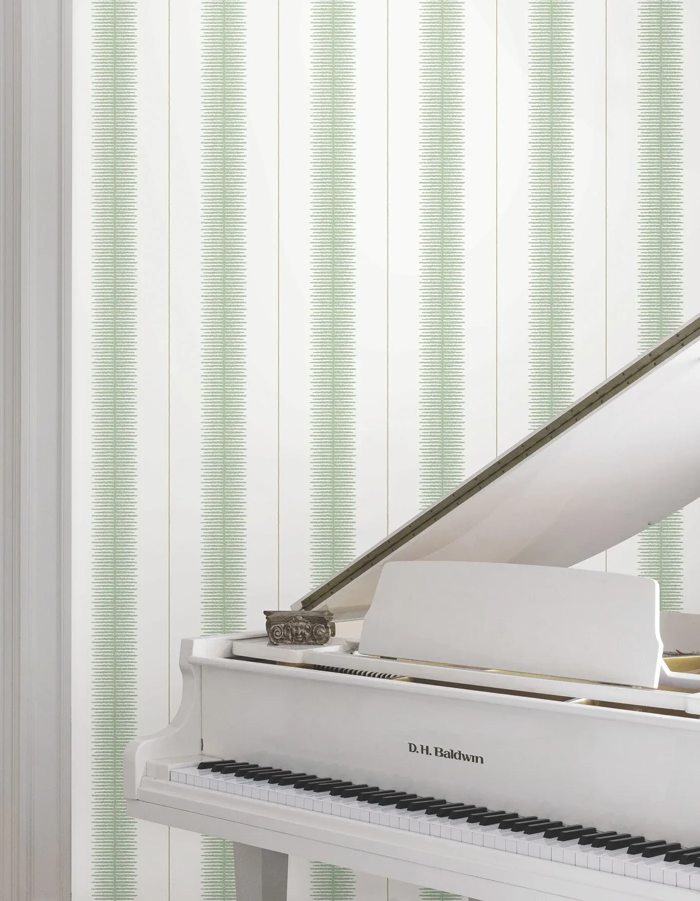York Designer Series Tandem Stripe Green Wallpaper - SKU MX9614