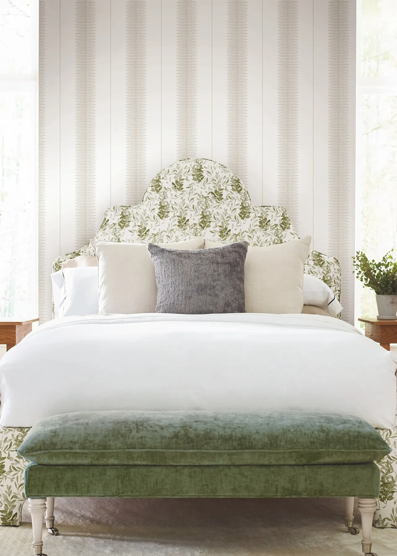 York Designer Series Tandem Stripe Taupe Wallpaper - SKU MX9612