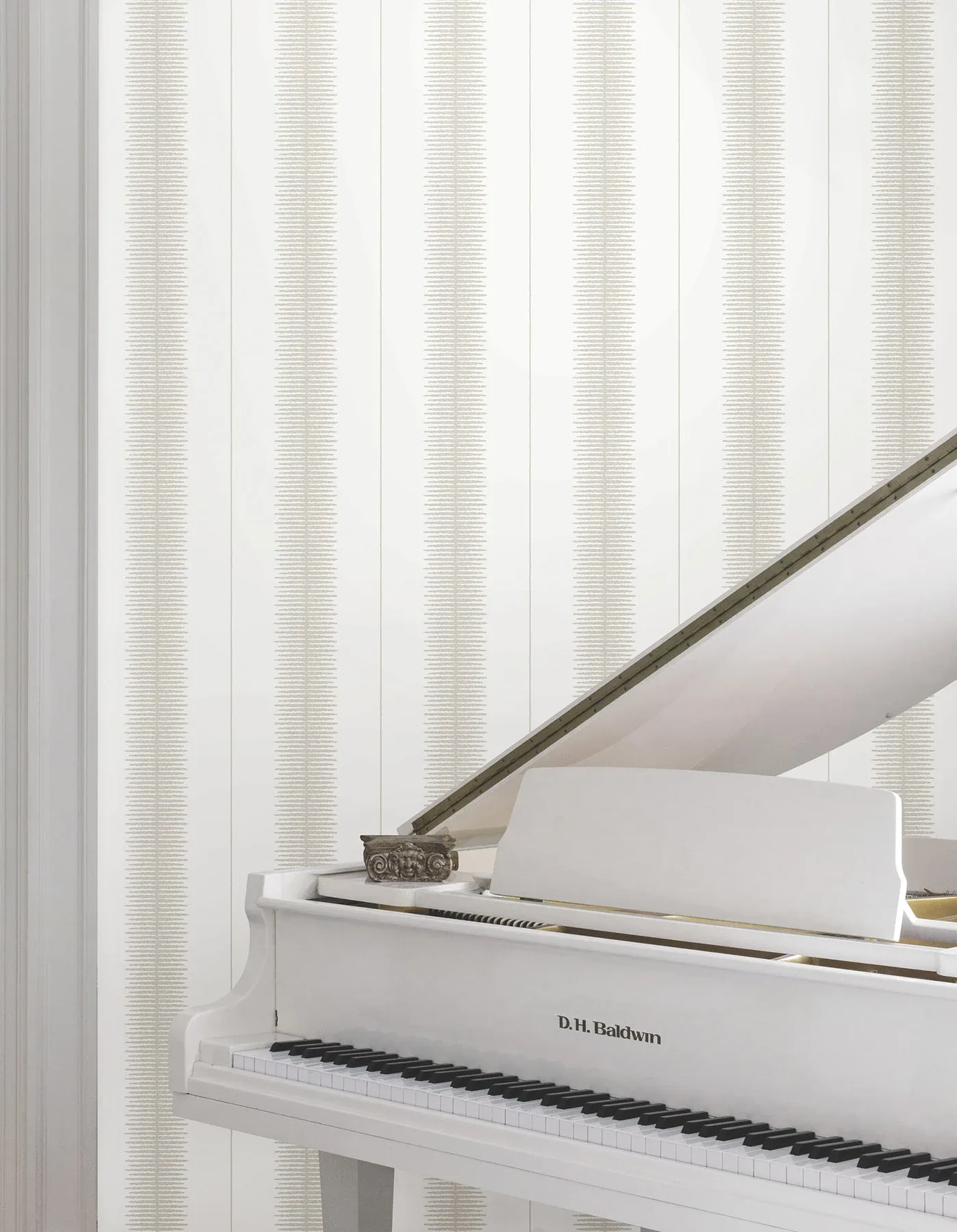 York Designer Series Tandem Stripe Taupe Wallpaper - SKU MX9612