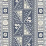 York Designer Series Tapa Indigo Wall Mural - SKU AB3058M