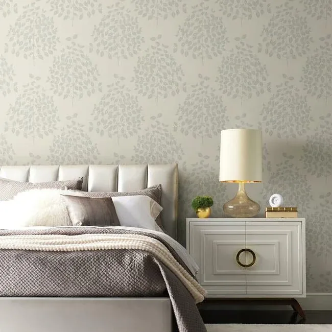 York Designer Series Tender Cream & Silver Wallpaper - SKU OS4251