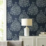York Designer Series Tender Navy & Silver Wallpaper - SKU OS4257