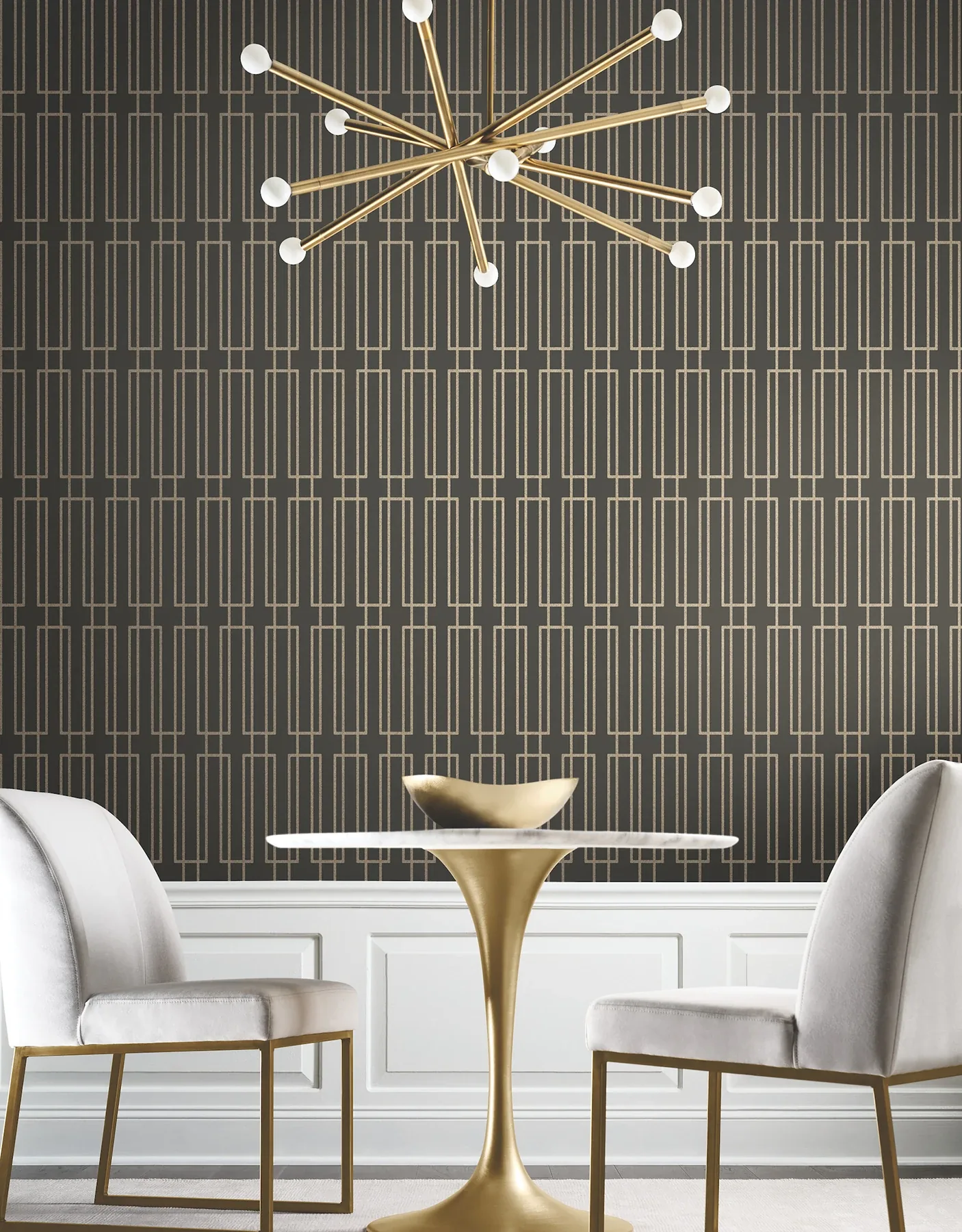 York Designer Series Terrace Char Wallpaper - SKU CN2142